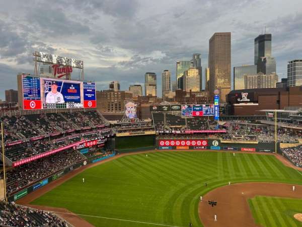 Target Field, section: 322, row: 7, seat: 3