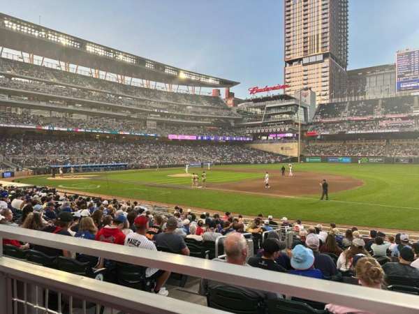 Target Field, section: 106, row: 1, seat: 1