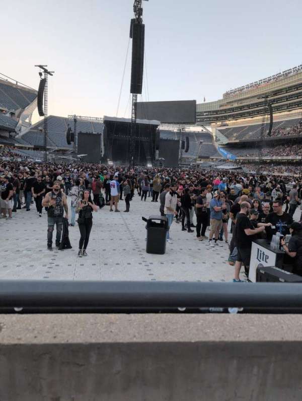 Soldier Field, section: 124, row: 1, seat: 3