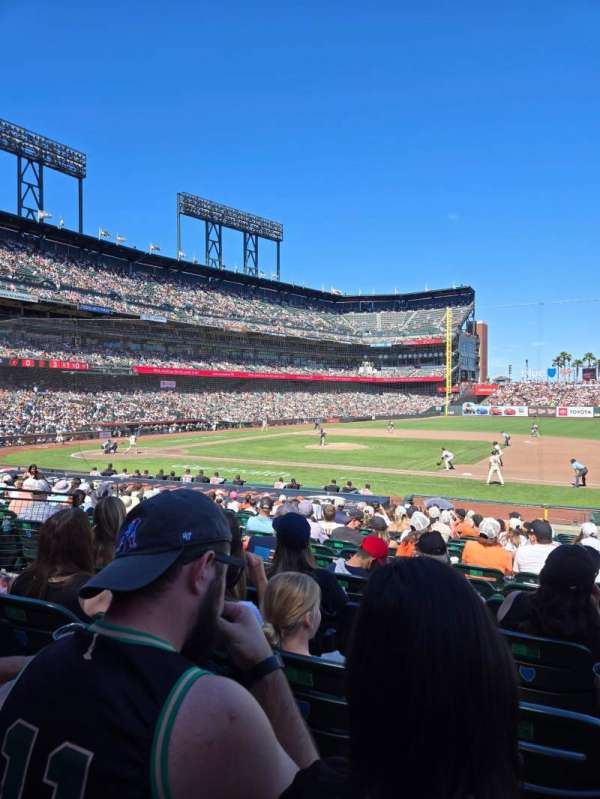 Oracle Park, section: 107, row: R, seat: 2