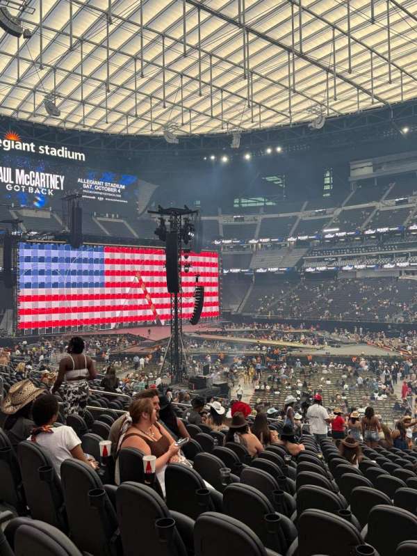 Allegiant Stadium, section: C109, row: 26, seat: 1
