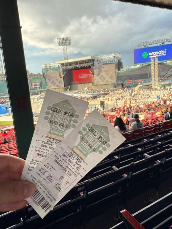 Fenway Park, section: Grandstand 12, row: 5, seat: 15