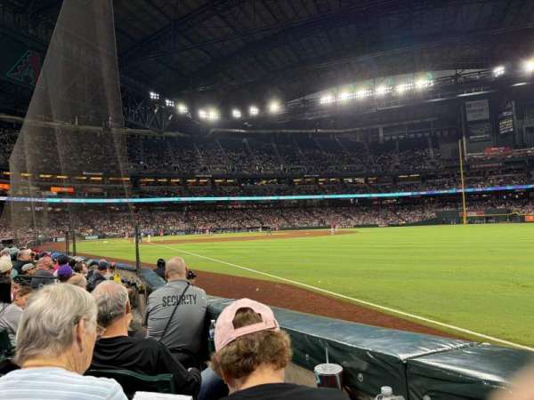 Chase Field, section: 109, row: 7, seat: 2