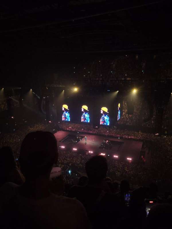 The O2, London, section: 405, row: G, seat: 556