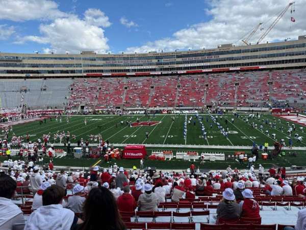 Camp Randall Stadium, section: D, row: 43, seat: 25