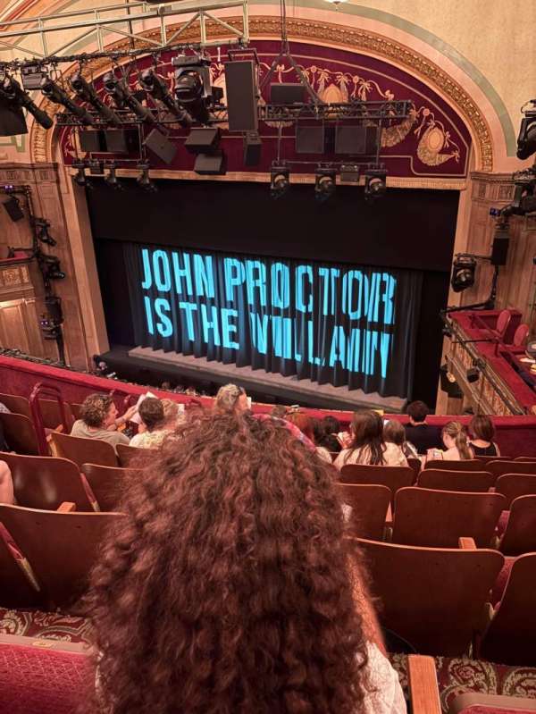 Booth Theatre, section: Mezzanine R, row: G, seat: 15