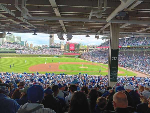 Wrigley Field, section: 212, row: 16, seat: 10