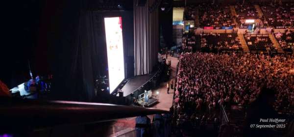 Utilita Arena Sheffield, section: 201, row: K, seat: 1