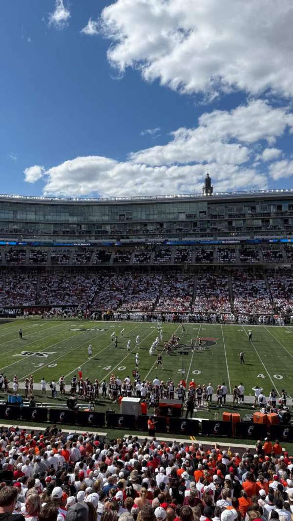 Nippert Stadium, section: 106, row: 35, seat: 10