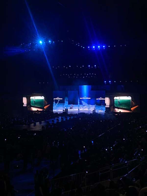 SAP Center, section: 106, row: 18, seat: 1