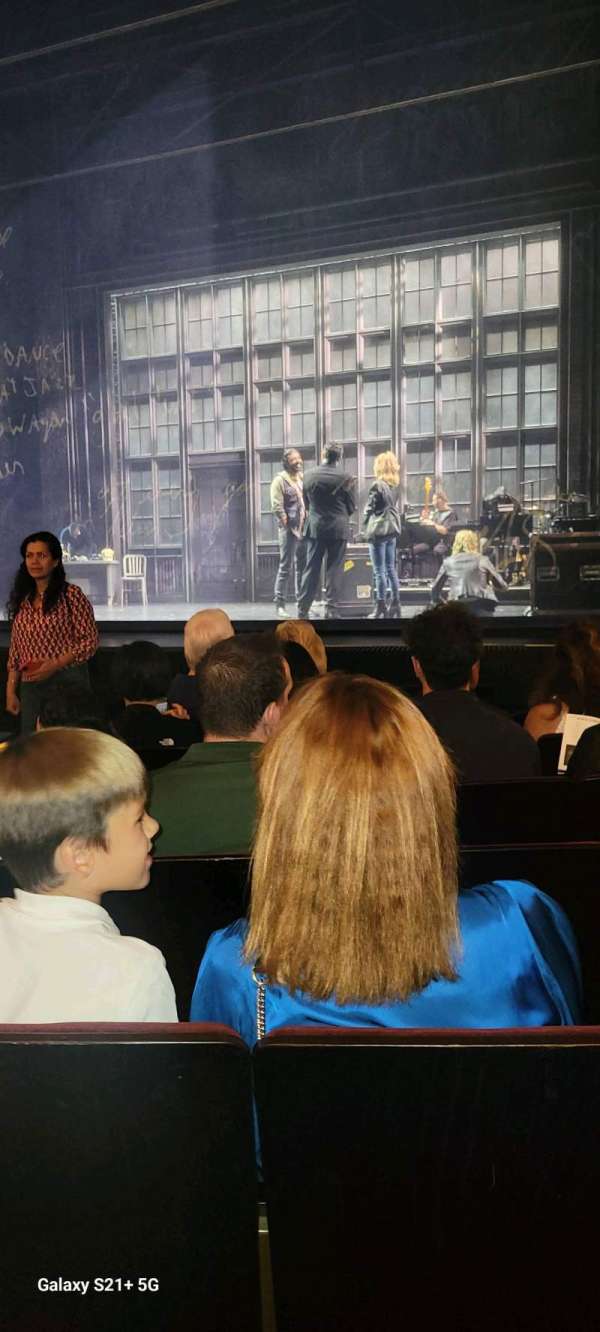Neil Simon Theatre, section: Orchestra R, row: G, seat: 6