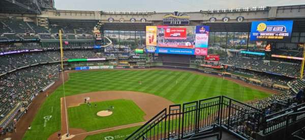 American Family Field, section: 418, row: 11, seat: 16