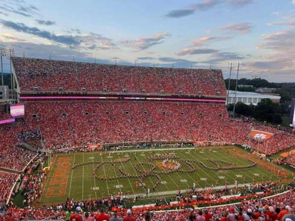 Memorial Stadium, Clemson, section: TDH, row: Q, seat: 21
