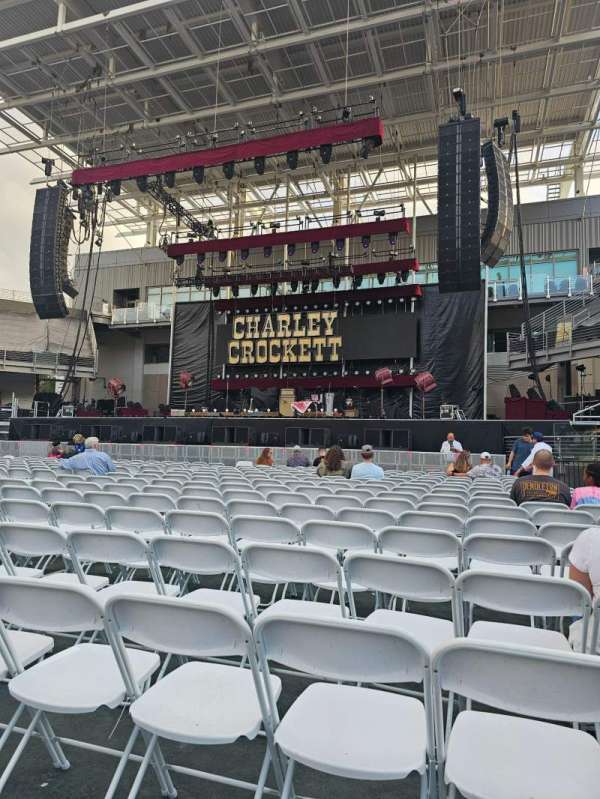 Credit One Stadium, section: Floor 1, row: O, seat: 3