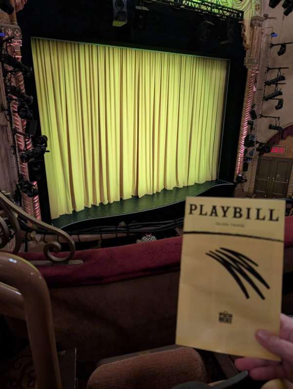 John Golden Theatre, section: Front Mezzanine L, row: B, seat: 127