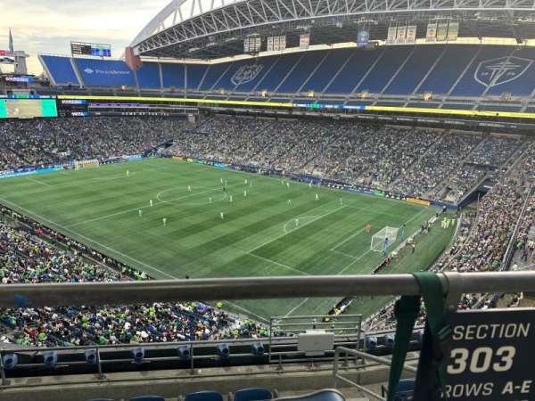 Lumen Field, section: 303, row: E, seat: 1