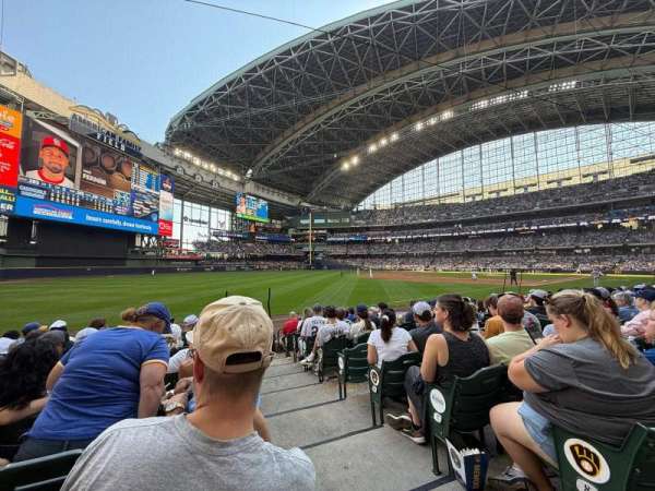 American Family Field, section: 128, row: 9, seat: 1