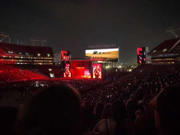 Raymond James Stadium, section: 203, row: W, seat: 5