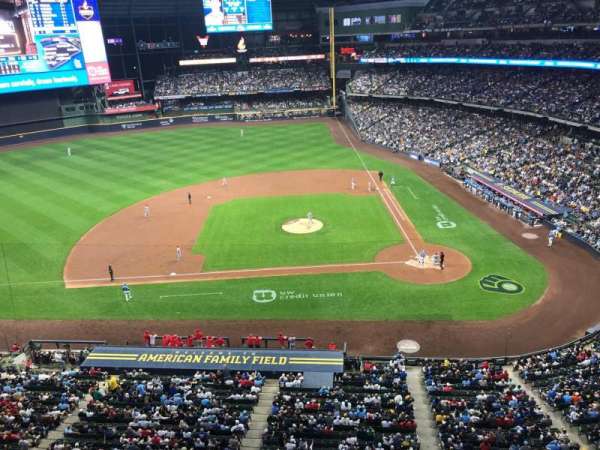 American Family Field, section: 428, row: 1, seat: 7