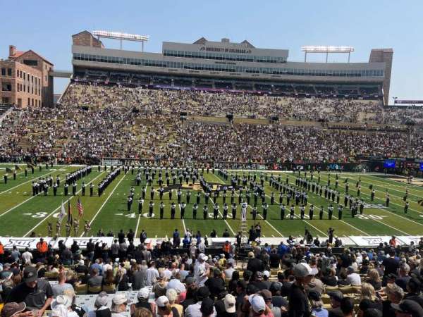 Folsom Field, section: 105, row: 33, seat: 22