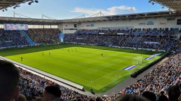 Coventry Building Society Arena, section: 25, row: WW, seat: 10