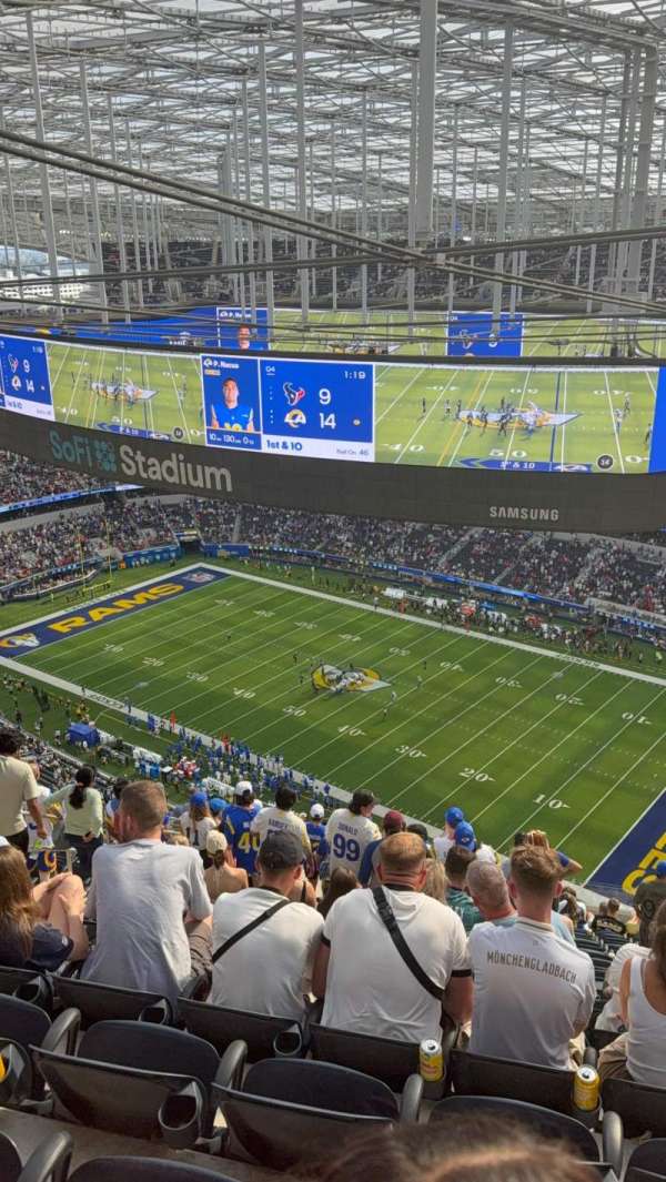 SoFi Stadium, section: 544, row: 22, seat: 12