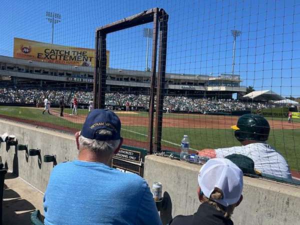 Sutter Health Park, section: 102, row: BB, seat: 18