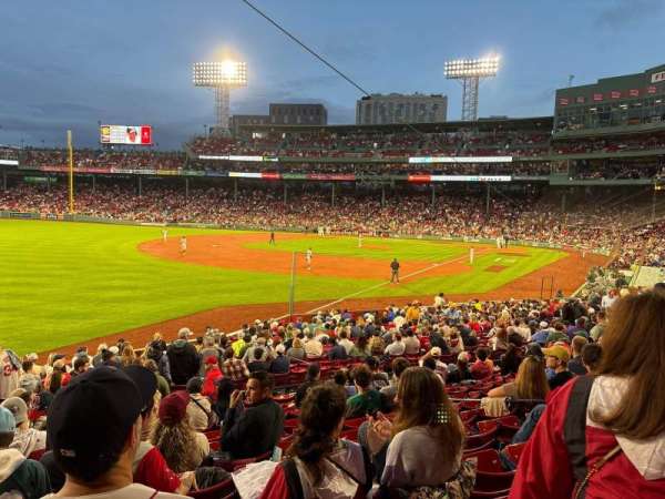 Fenway Park, section: Loge Box 162, row: NN, seat: 9