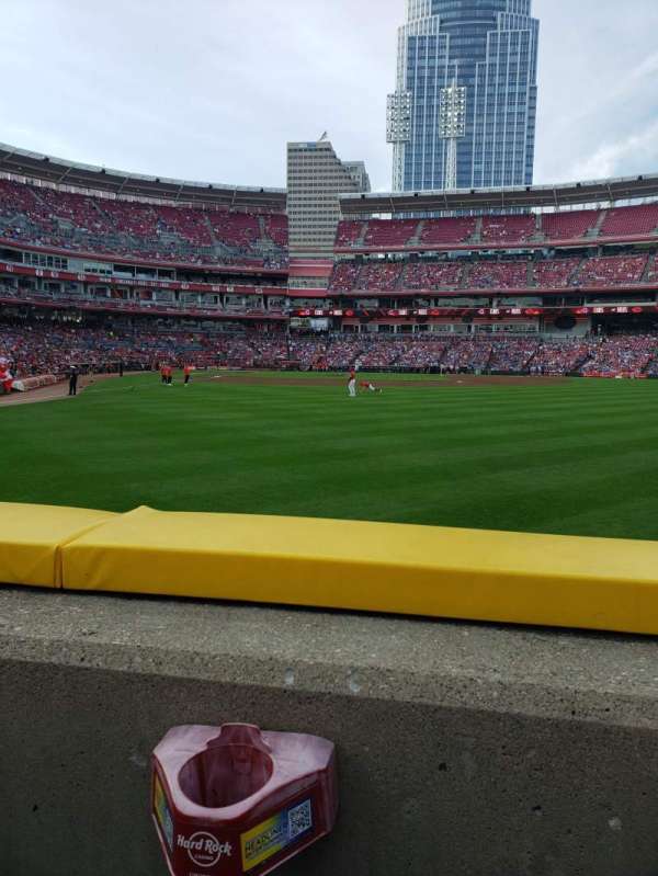 Great American Ball Park, section: 141, row: A, seat: 18