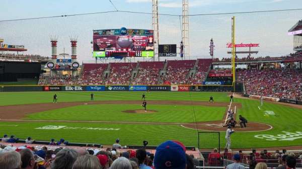 Great American Ball Park, section: 119, row: AA, seat: 1