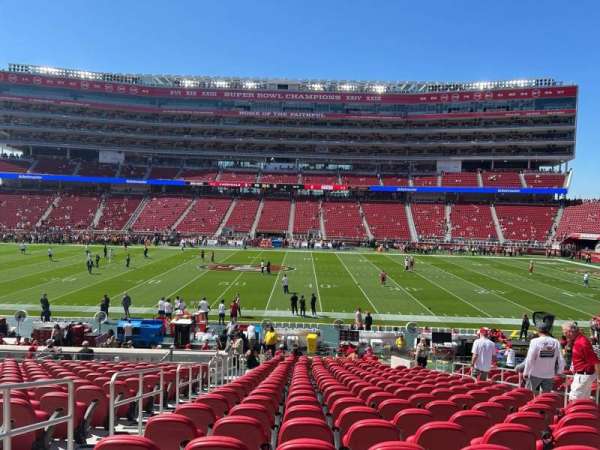 Levi's Stadium, section: C114, row: 24, seat: 7