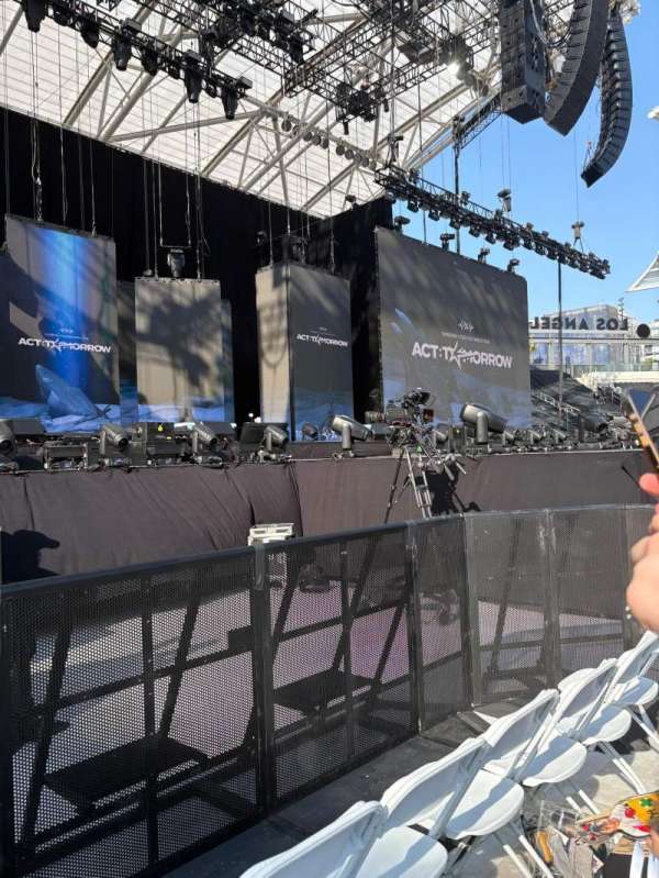 BMO Stadium, section: Floor A5, row: 3, seat: 7