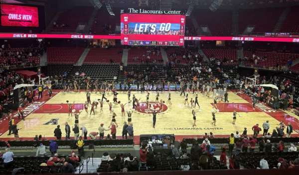 Liacouras Center, section: 203, row: A, seat: 1