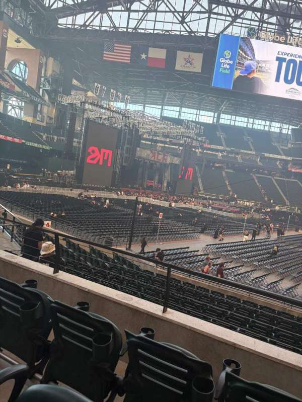 Globe Life Field, section: 2, row: 11, seat: 9