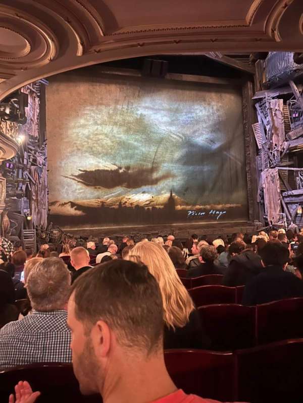 Sondheim Theatre, West End, section: Stalls, row: m, seat: 22