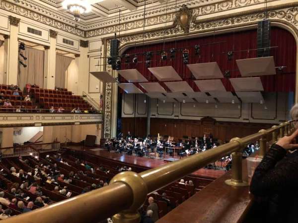 Symphony Hall, Springfield, section: Loge 4, row: A, seat: 14