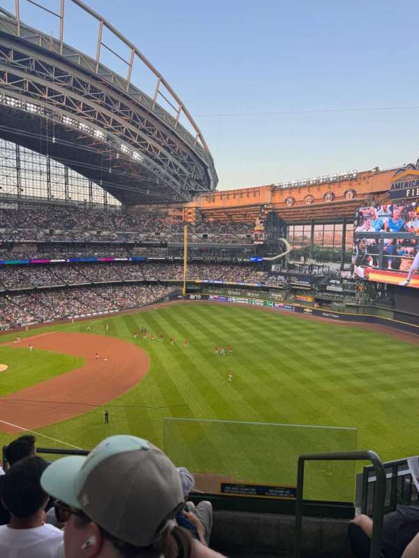 American Family Field, section: 409, row: 4, seat: 8