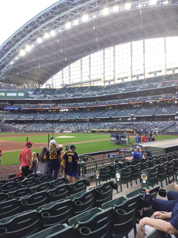 American Family Field, section: 124, row: 9, seat: 6