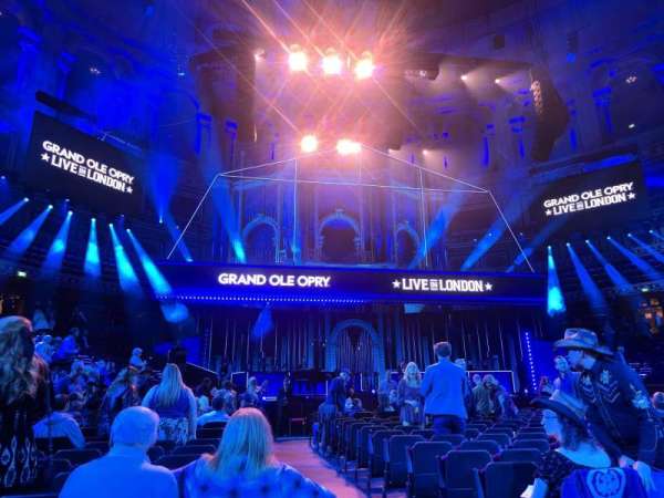 Royal Albert Hall, section: C, row: 21, seat: 10