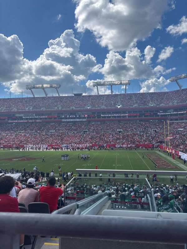Raymond James Stadium, section: 238, row: F, seat: 21