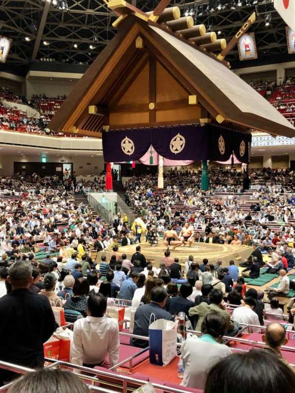 Ryogoku Kokugikan, section: East entrance 1, row: 9, seat: 5