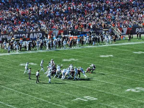Gillette Stadium, section: 216, row: 1, seat: 3