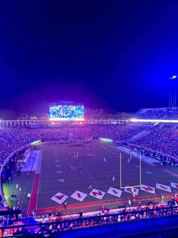 Scott Stadium, section: 521, row: F, seat: 26