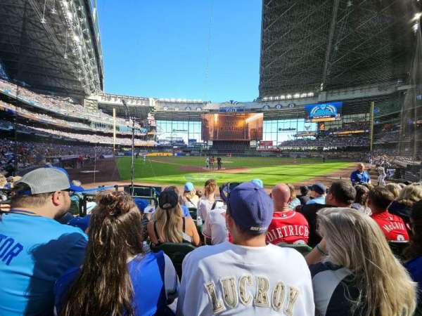 American Family Field, section: 117, row: 6, seat: 6