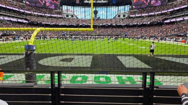 Allegiant Stadium, section: 123, row: 2, seat: 6
