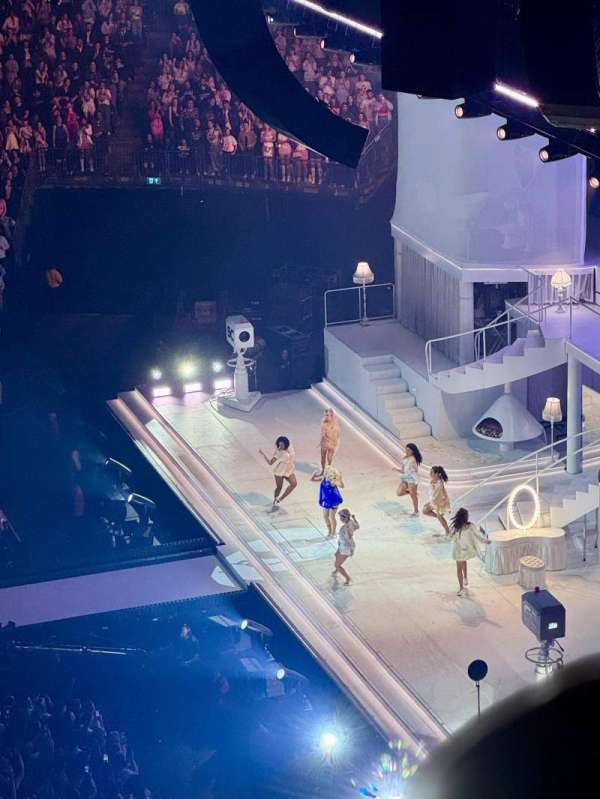 The O2, London, section: 421, row: B, seat: 945