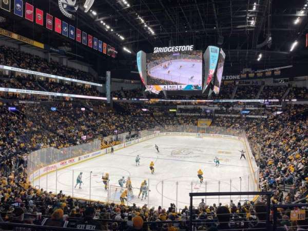 Bridgestone Arena, section: 101, row: L, seat: 6