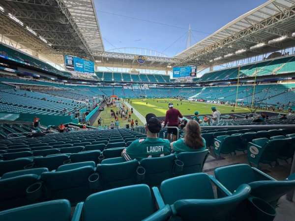 Hard Rock Stadium, section: 135, row: 20, seat: 3