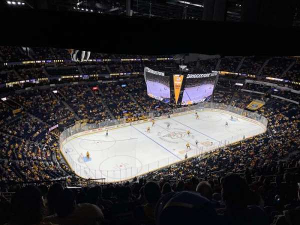 Bridgestone Arena, section: 306, row: Q, seat: 18