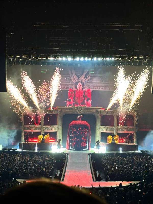 The O2, London, section: 107, row: T, seat: 203